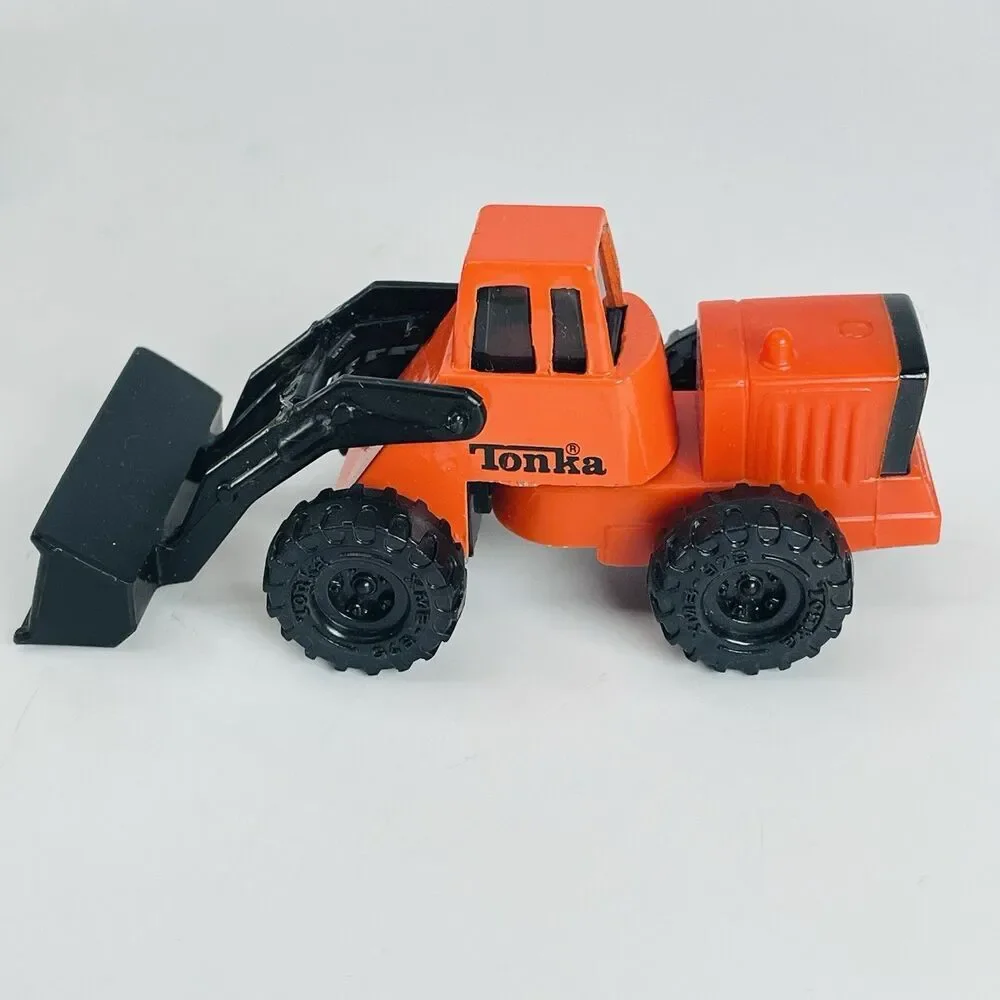 Lot of 3 Vtg Tonka Construction Vehicles 1992 Yellow Dump Trucks & Orange Load